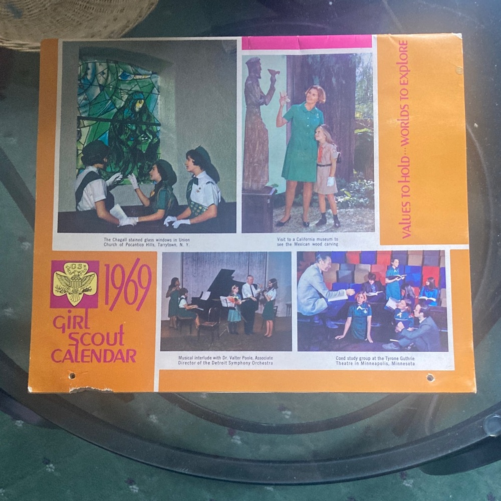 1969 Girl Scout Calendar